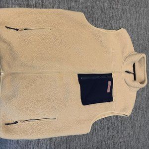 Mens Stillwater Sherpa Fleece Vest - Vineyard vines Lg.